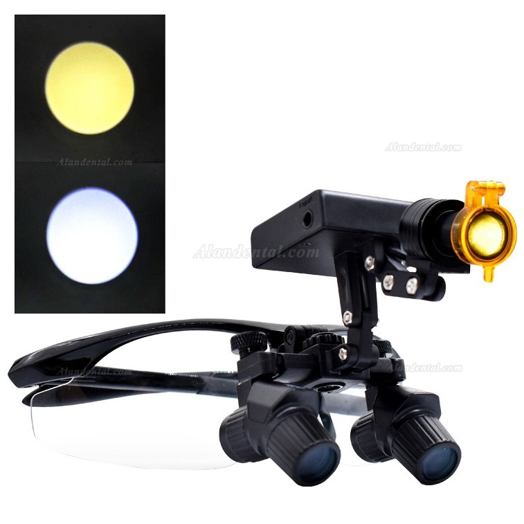 5W Wireless LED Surgical Headlight + 4.0X 450mm Ergonomic Ergo Loupe Magnifier Ergo Magnifying Glasses